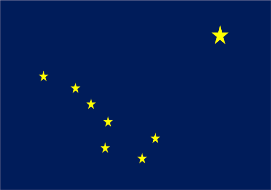 Alaska Flag-4" x 6" Desk Flag-0