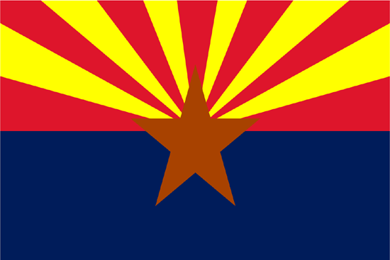 Arizona-4" x 6" Desk Flag-0