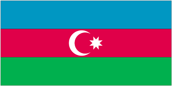 Azerbaijan-3' x 5' Indoor Flag-0