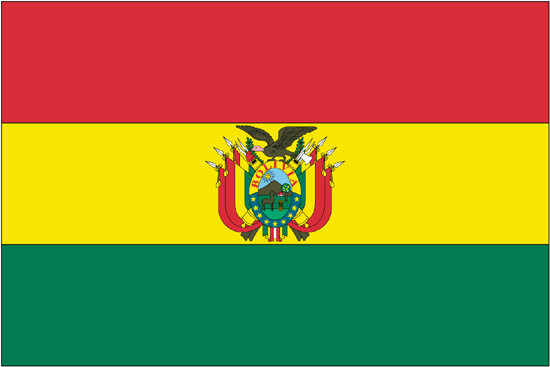 Bolivia-4" x 6" Desk Flag-0