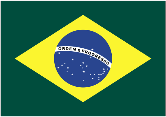 Brazil -3' x 5' Indoor Flag-4003