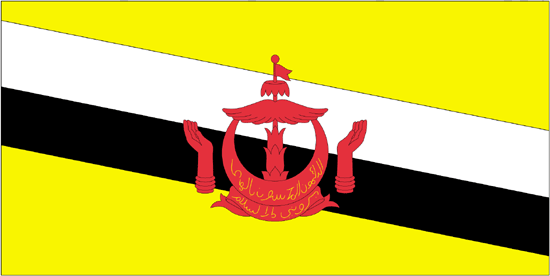Brunei-4" x 6" Desk Flag-0