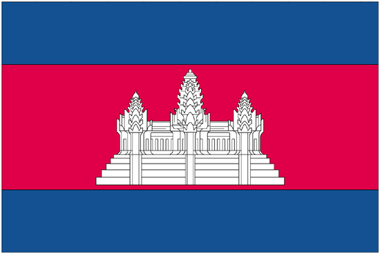 Cambodia-4" x 6" Desk Flag-0