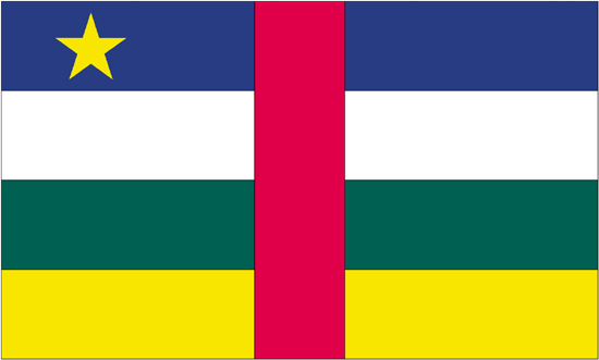 Central African Republic-4" x 6" Desk Flag-0