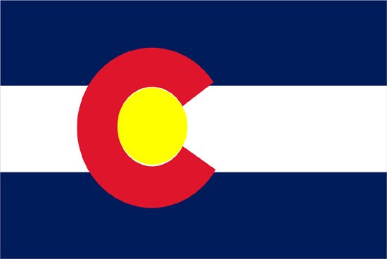 Colorado Flag-4" x 6" Desk Flag-0
