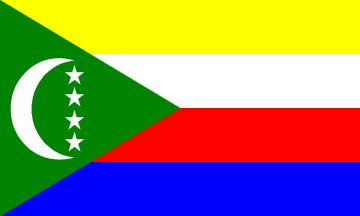 Comoros-4" x 6" Desk Flag-0