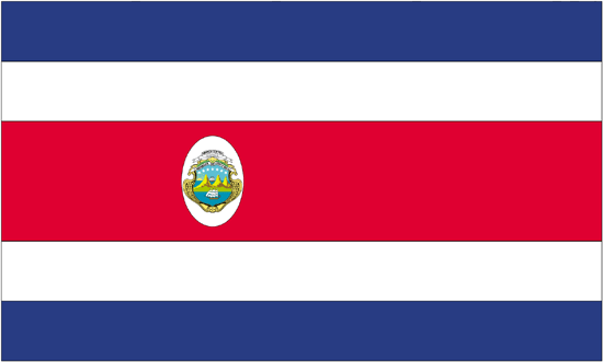 Costa Rica -4" x 6" Desk Flag-0