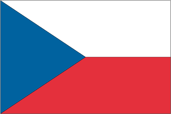 Czech Republic-4" x 6" Desk Flag-0