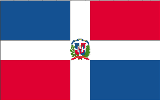 Dominican Republic -4" x 6" Desk Flag-0
