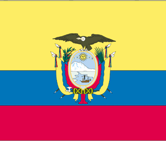 Ecuador -4" x 6" Desk Flag-0