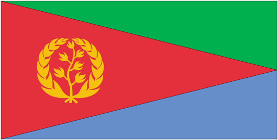 Eritrea-4" x 6" Desk Flag-0