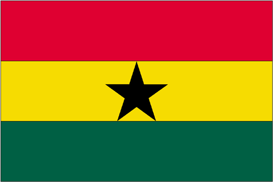 Ghana-3' x 5' Indoor Flag-0