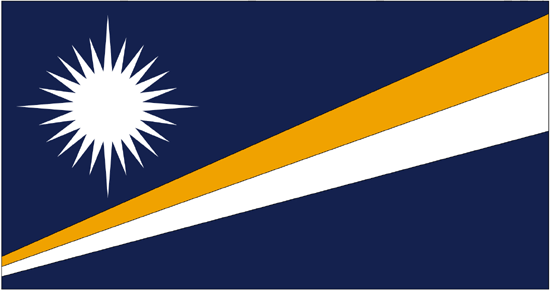 Marshall Islands Flag-4" x 6" Desk Flag-0