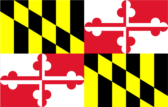Maryland Flag-4" x 6" Desk Flag-0