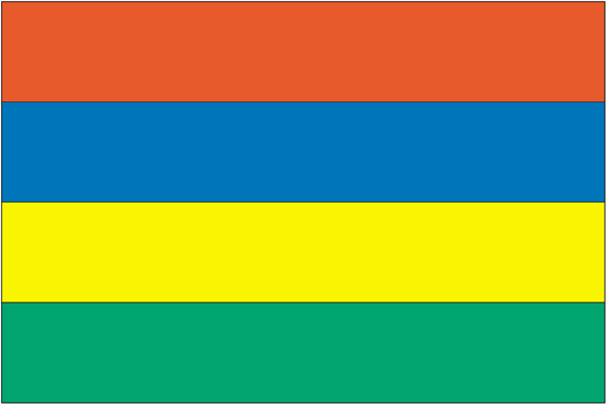 Mauritania Flag-4" x 6" Desk Flag-0