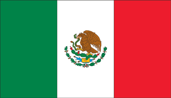 Mexico Flag-3' x 5' Indoor Flag-0
