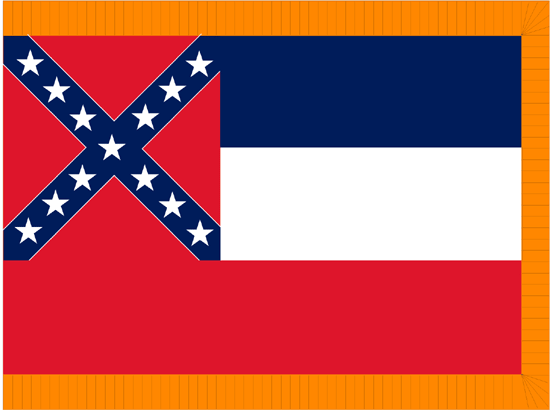 Mississippi Flag-3' x 5' Indoor Flag-0
