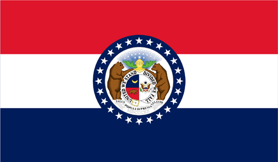 Missouri Flag-4" x 6" Desk Flag-0