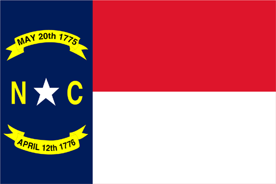 North Carolina Flag-3' x 5' Indoor Flag-0