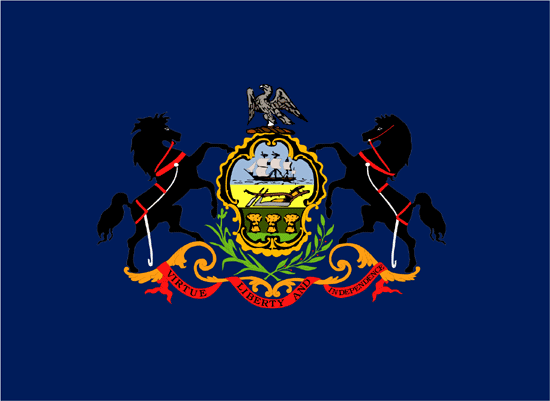 Pennsylvania Flag-3' x 5' Indoor Flag-0