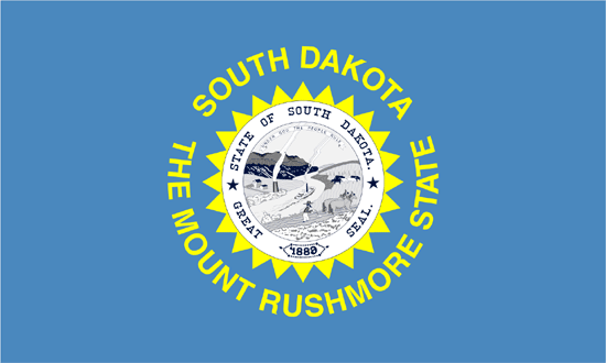 South Dakota Flag-3' x 5' Indoor Flag-0