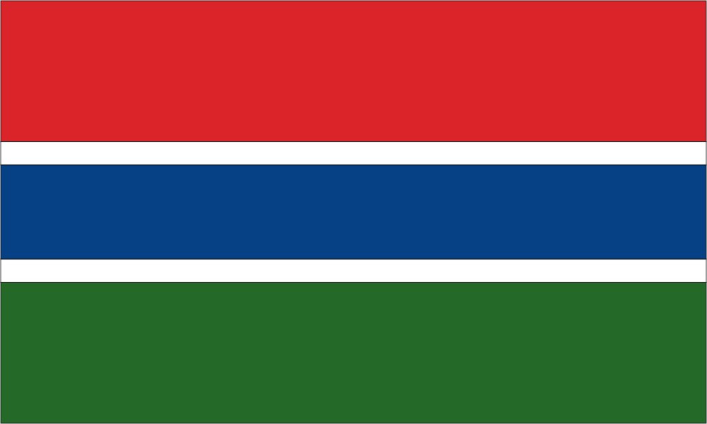Gambia-4" x 6" Desk Flag-0