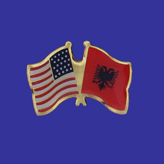 USA+Albania Friendship Pin-0