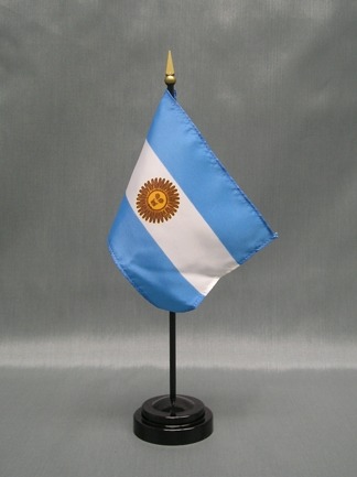 Argentina-4" x 6" Desk Flag-0