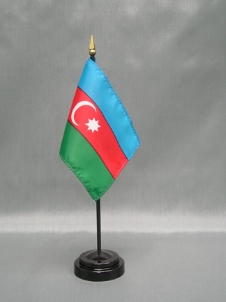 Azerbaijan-4" x 6" Desk Flag-0