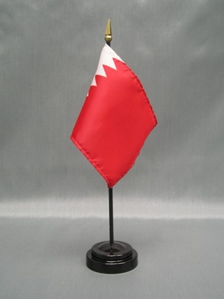 Bahrain-4" x 6" Desk Flag-0