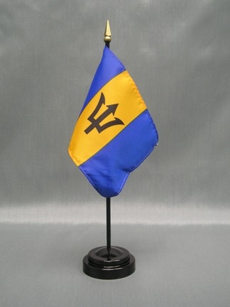 Barbados-4" x 6" Desk Flag-0
