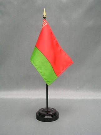 Belarus -4" x 6" Desk Flag-0