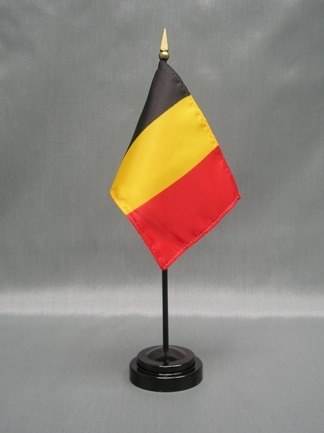 Belgium-4" x 6" Desk Flag-0