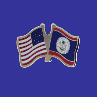 USA+Belize Friendship Pin-0
