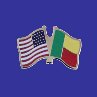 USA+Benin Friendship Pin-0