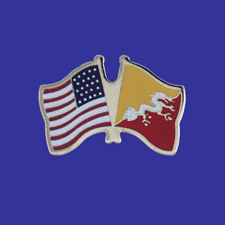 USA+Bhutan Friendship Pin-0