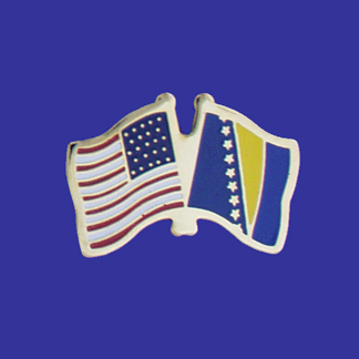 USA+Bosnia Friendship Pin-0