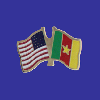 USA+Cameroon Friendship Pin-0