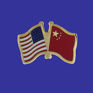 USA+China Friendship Pin-0