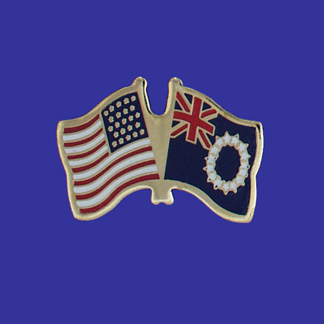 USA+Cook Islands Friendship Pin-0