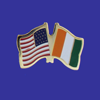 USA+Ivory Coast Friendship Pin-0