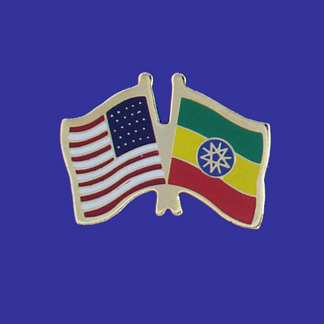 USA+Ethiopia Friendship Pin-0