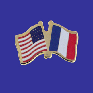 USA+France Friendship Pin-0