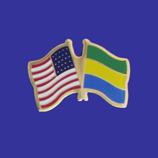 USA+Gabon Friendship Pin-0