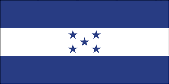 Honduras Flag-4" x 6" Desk Flag-0