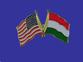 USA+Hungary Friendship Pin-0
