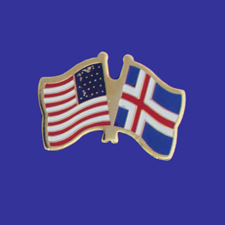 USA+Iceland Friendship Pin-0