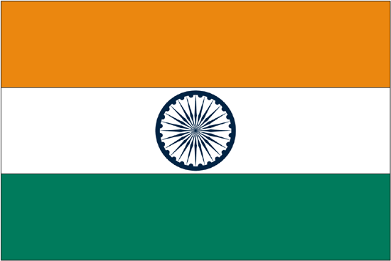 India Flag-3' x 5' Indoor Flag-0