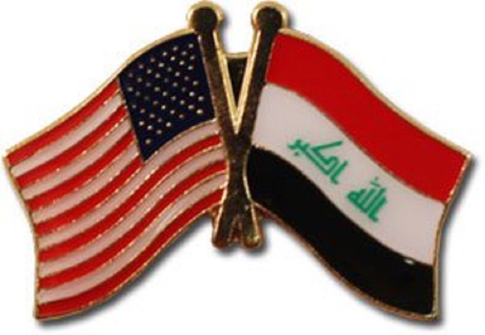 USA+Iraq Friendship Pin-0