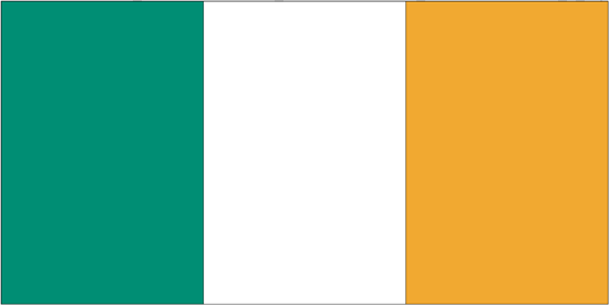 Ireland Flag-3' x 5' Indoor Flag-0